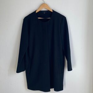 COS black overcoat
